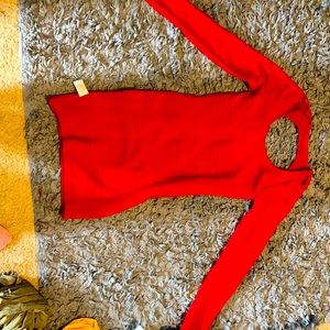 Long sleeve mini sweater dress